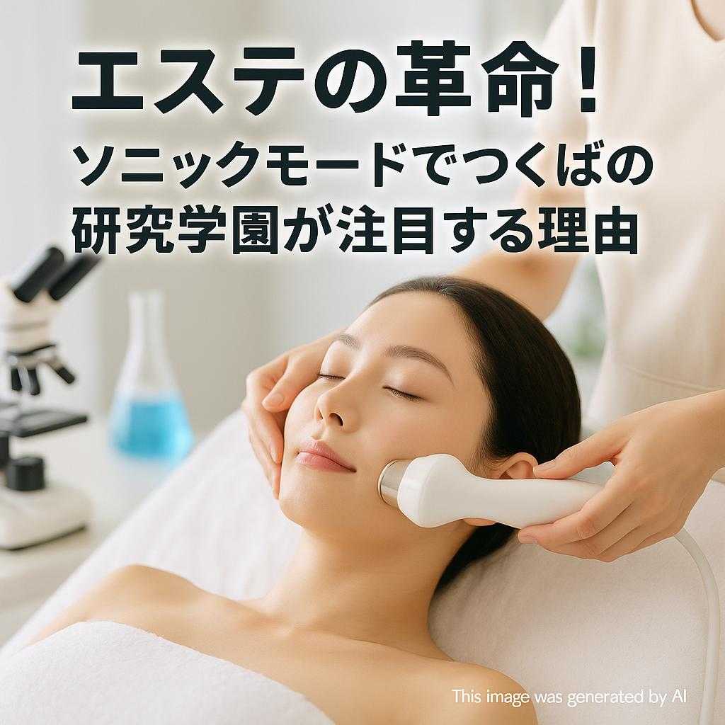 エステの革命!ソニックモードでつくばの研究学園が注目する理由