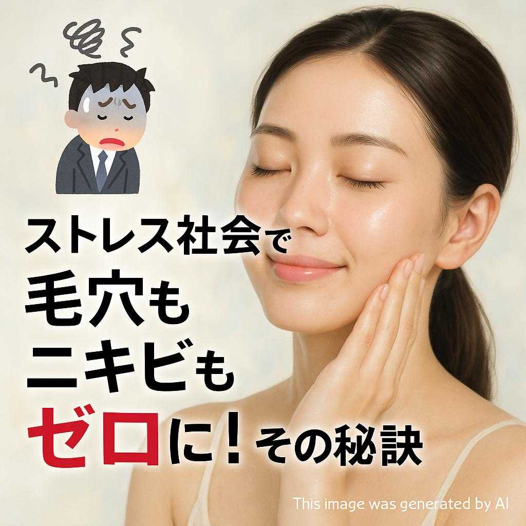 ストレス社会で毛穴もニキビもゼロに！その秘訣