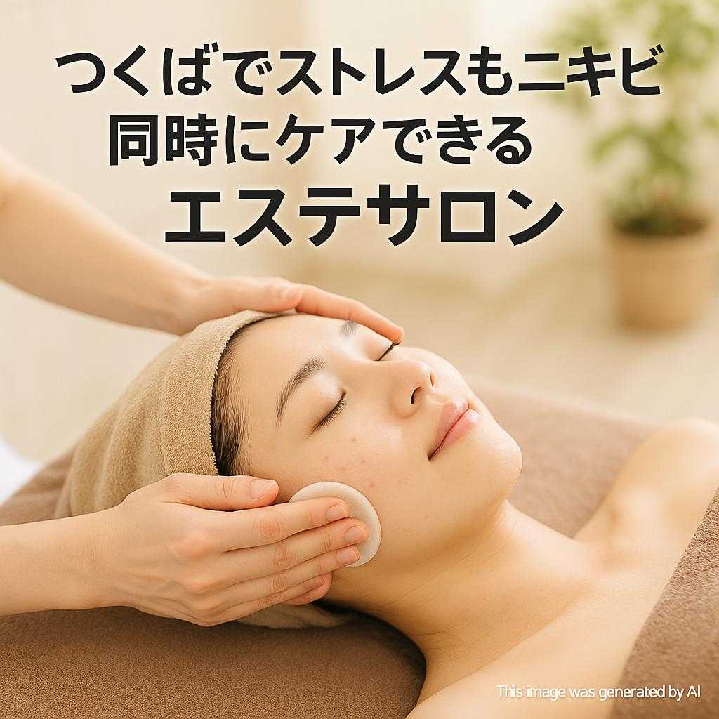 つくばでストレスもニキビも同時にケアできるエステサロン