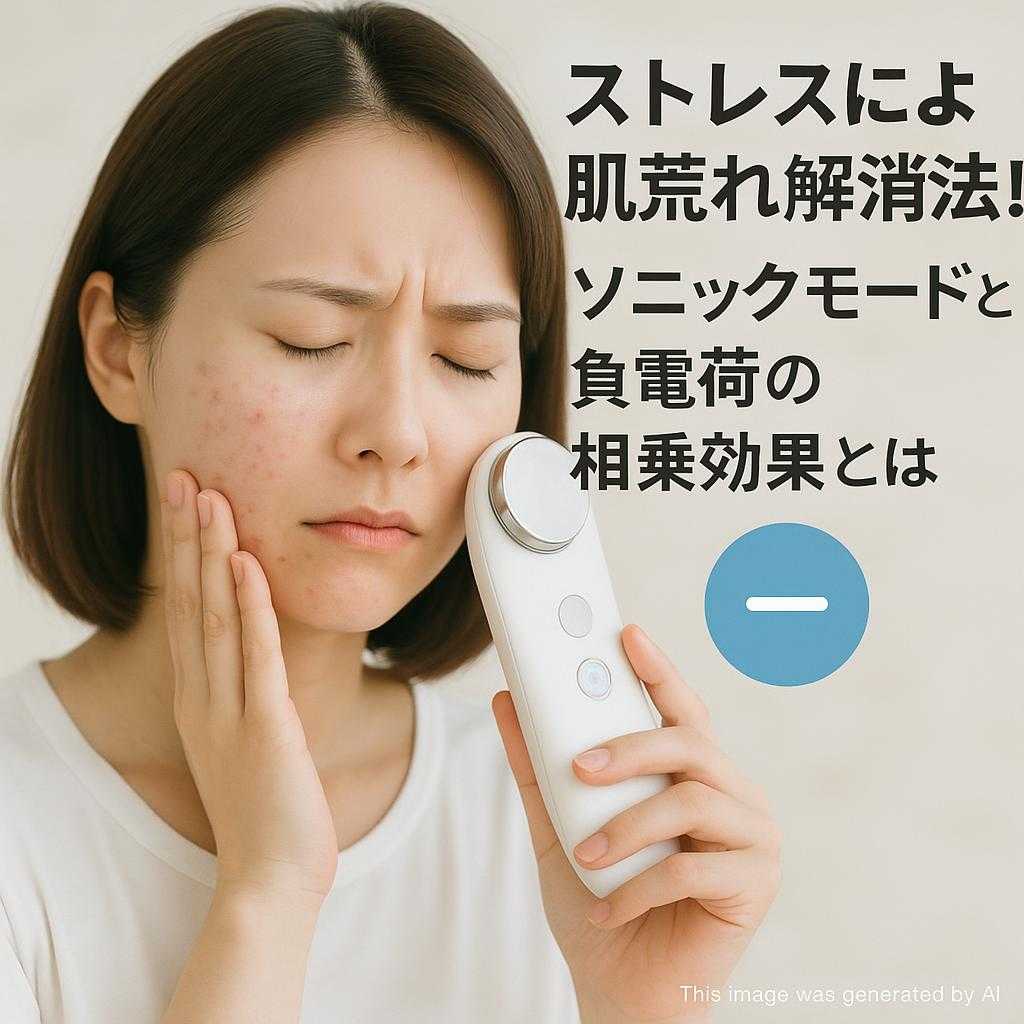 ストレスによる肌荒れ解消法!ソニックモードと負電荷の相乗効果とは