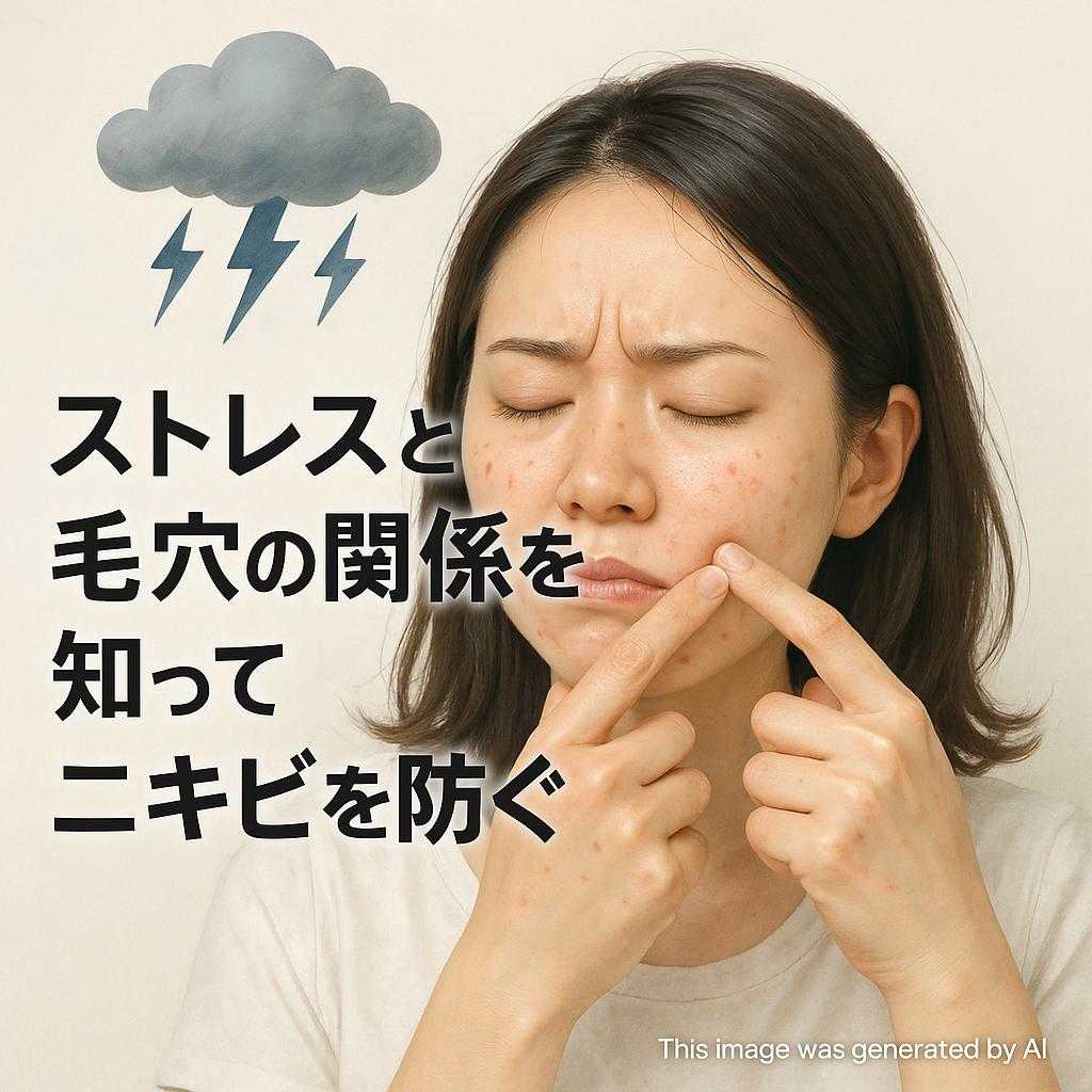 ストレスと毛穴の関係を知ってニキビを防ぐ
