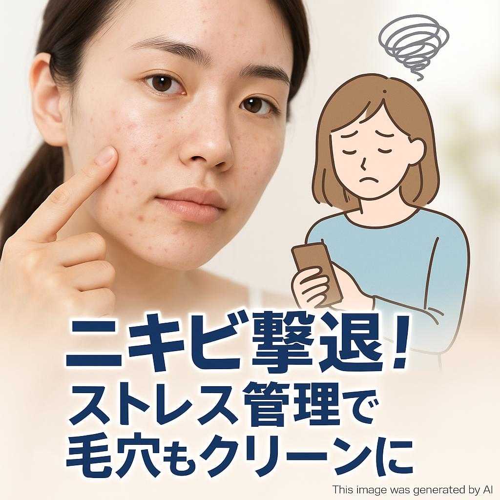 ニキビ撃退！ストレス管理で毛穴もクリーンに