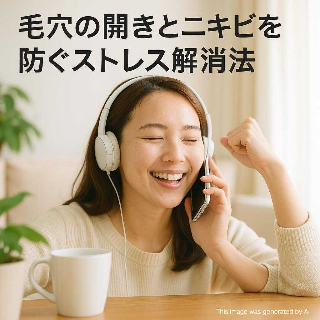 毛穴の開きとニキビを防ぐストレス解消法