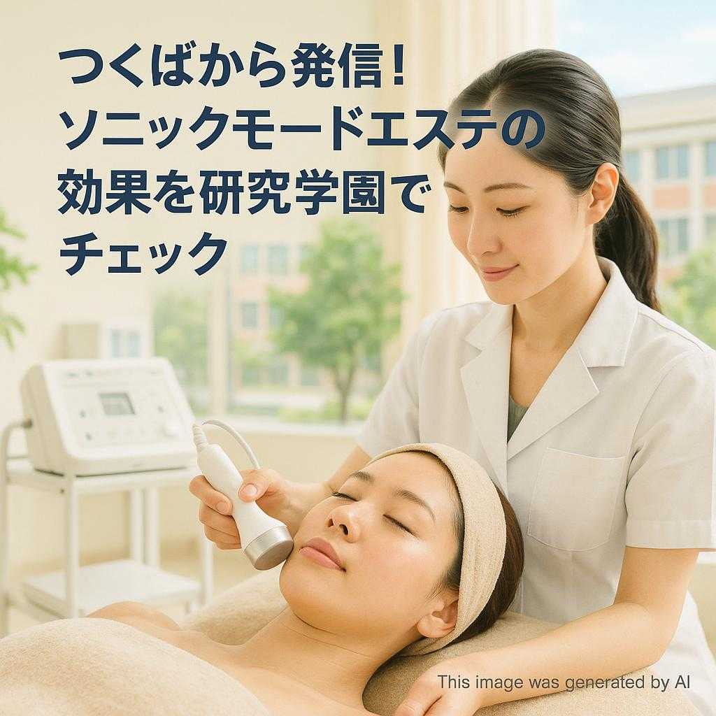 つくばから発信！ソニックモードエステの効果を研究学園でチェック