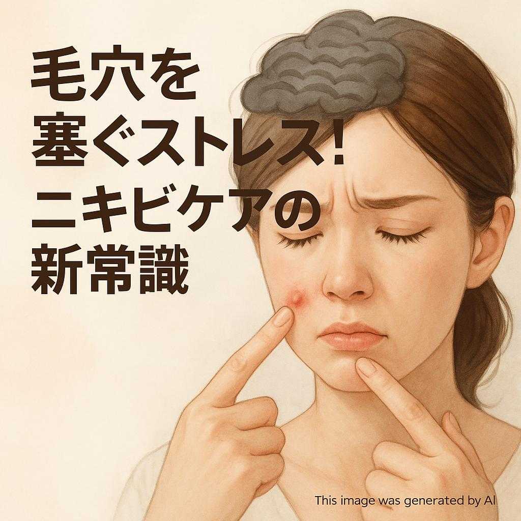 毛穴を塞ぐストレス！ニキビケアの新常識