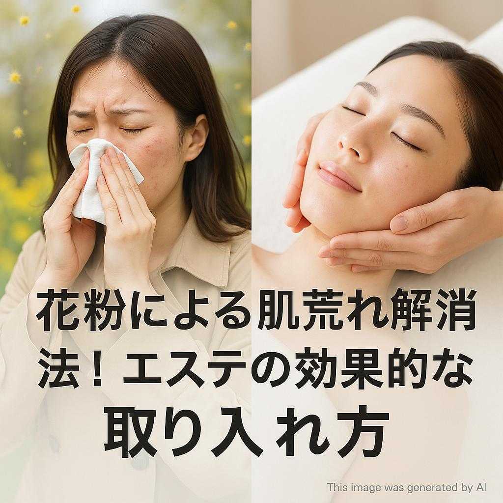 花粉による肌荒れ解消法！エステの効果的な取り入れ方