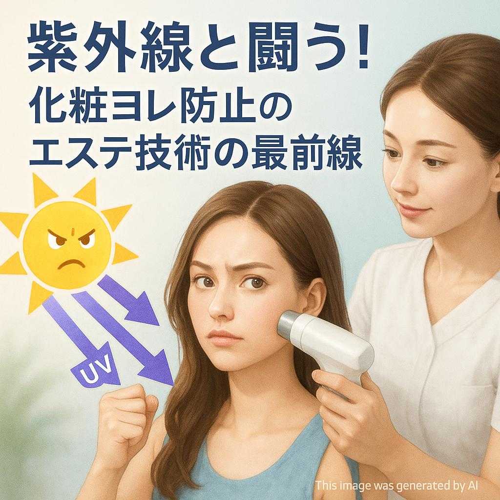 紫外線と闘う！化粧ヨレ防止のエステ技術の最前線