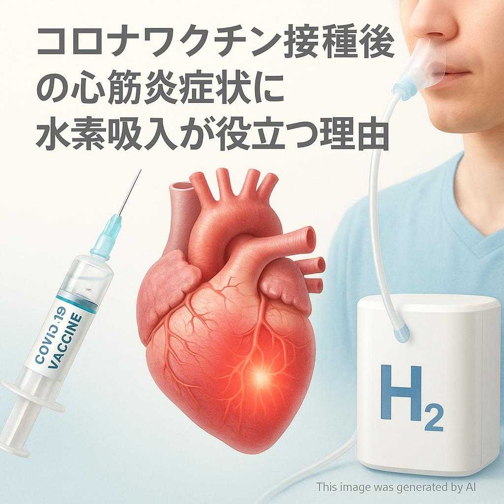 コロナワクチン接種後の心筋炎症状に水素吸入が役立つ理由