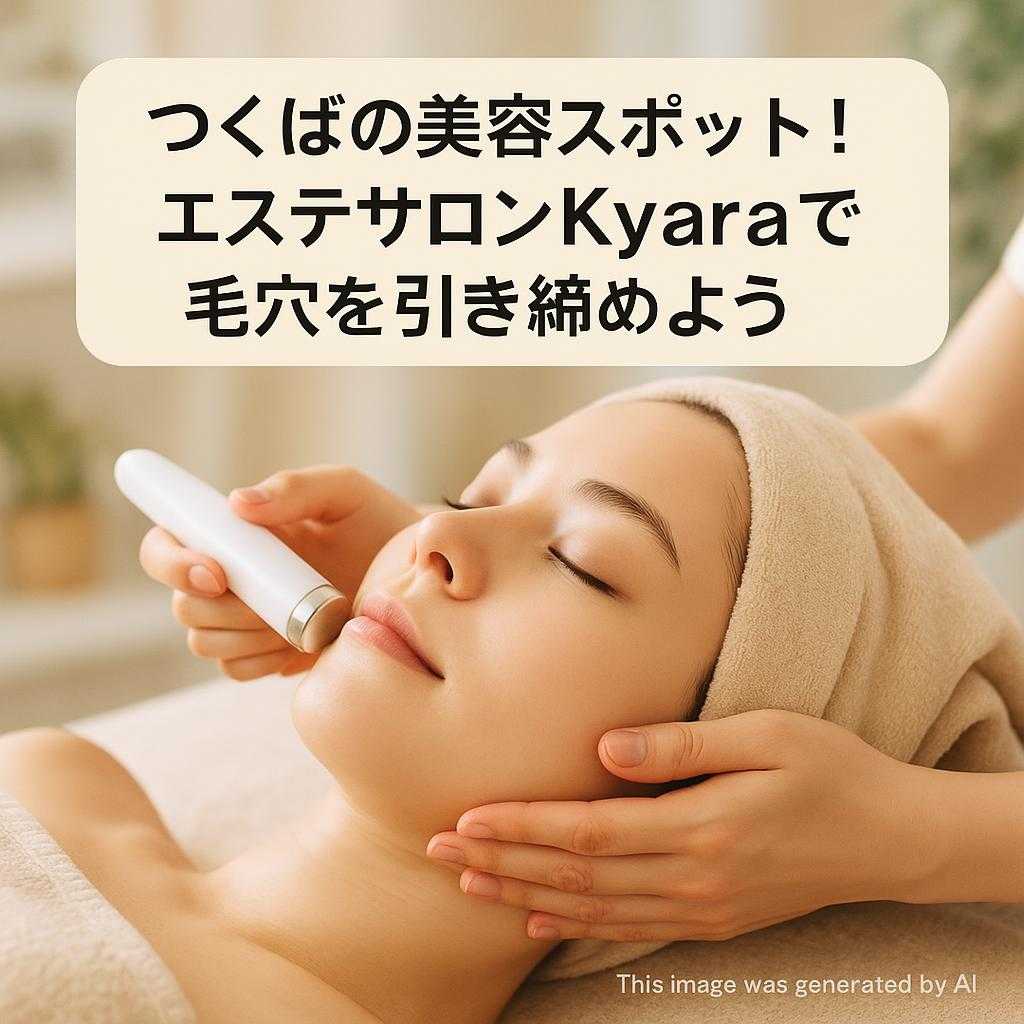 つくばの美容スポット! エステサロンKyaraで毛穴を引き締めよう
