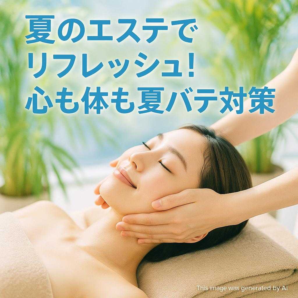 夏のエステでリフレッシュ!心も体も夏バテ対策