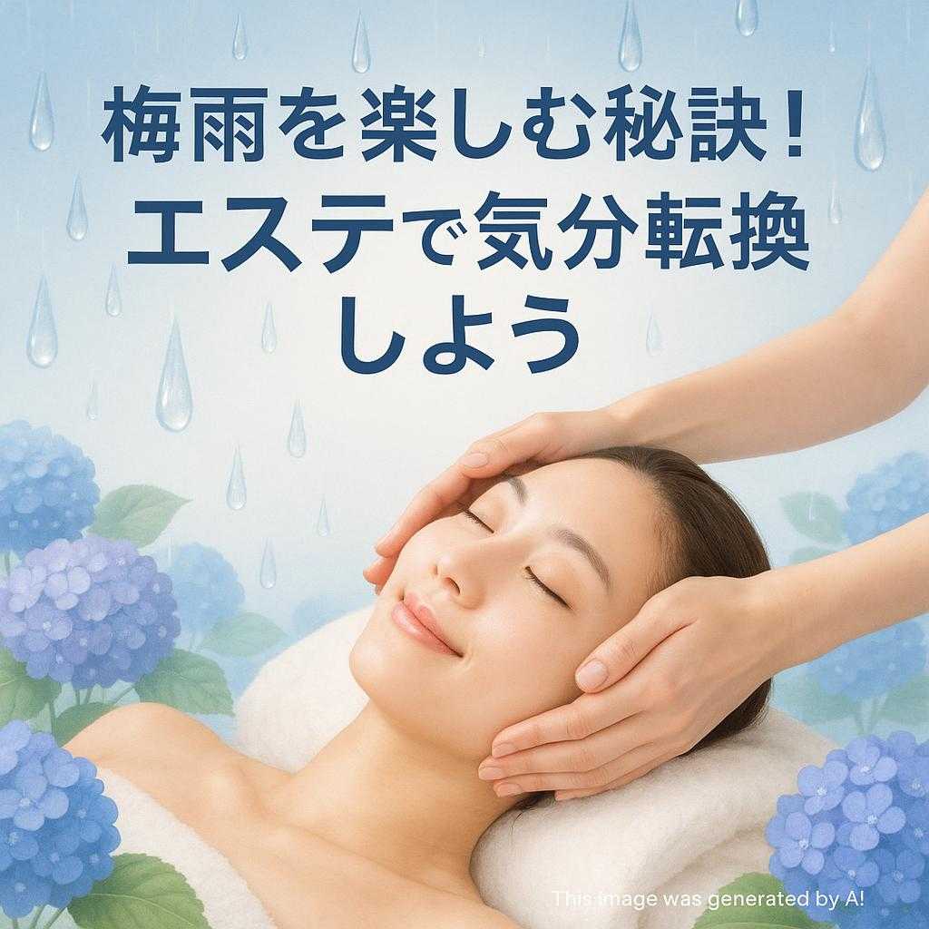 梅雨を楽しむ秘訣！エステで気分転換しよう