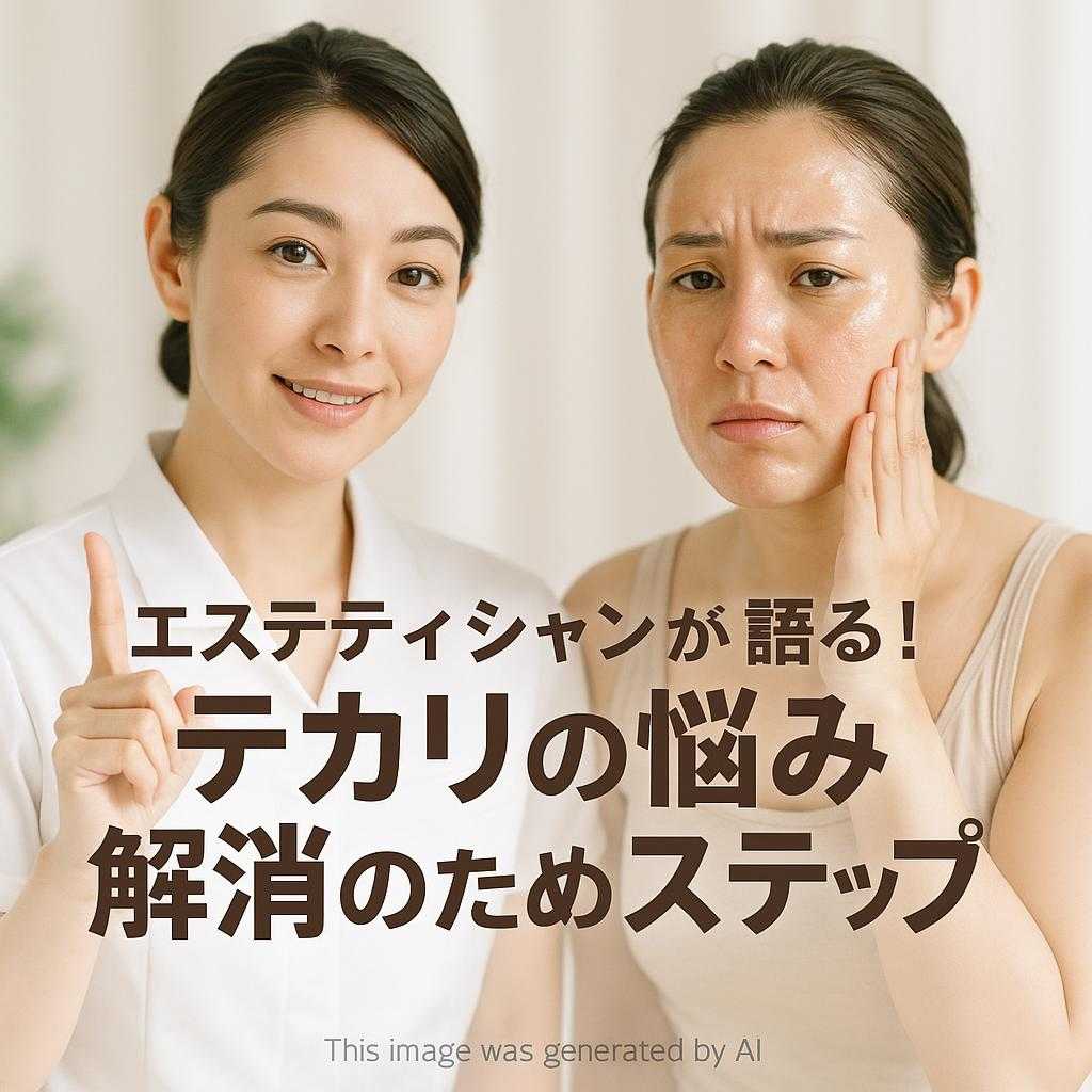 エステティシャンが語る！テカリの悩み解消のためのステップ