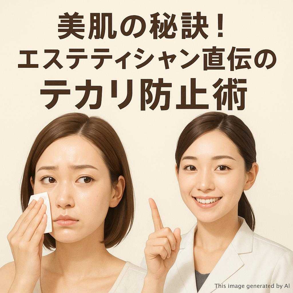 美肌の秘訣!エステティシャン直伝のテカリ防止術