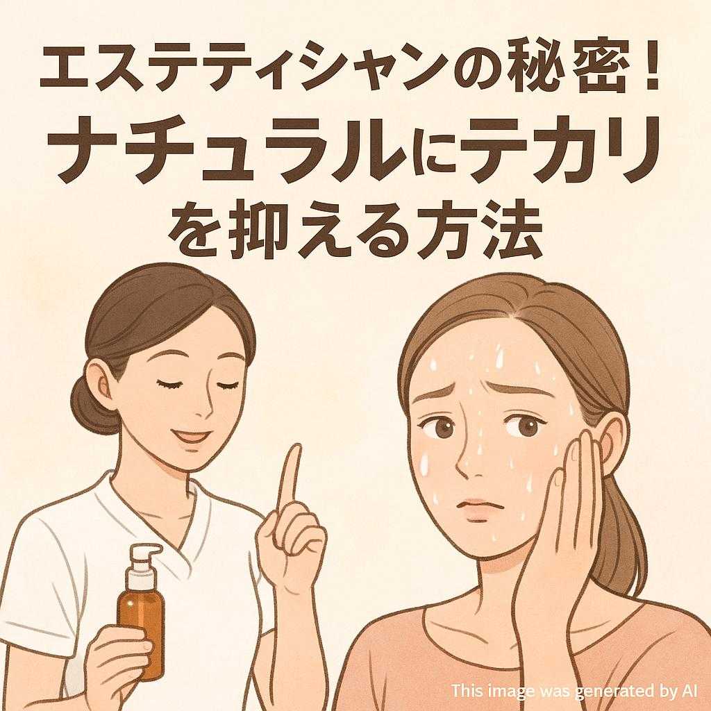 エステティシャンの秘密!ナチュラルにテカリを抑える方法