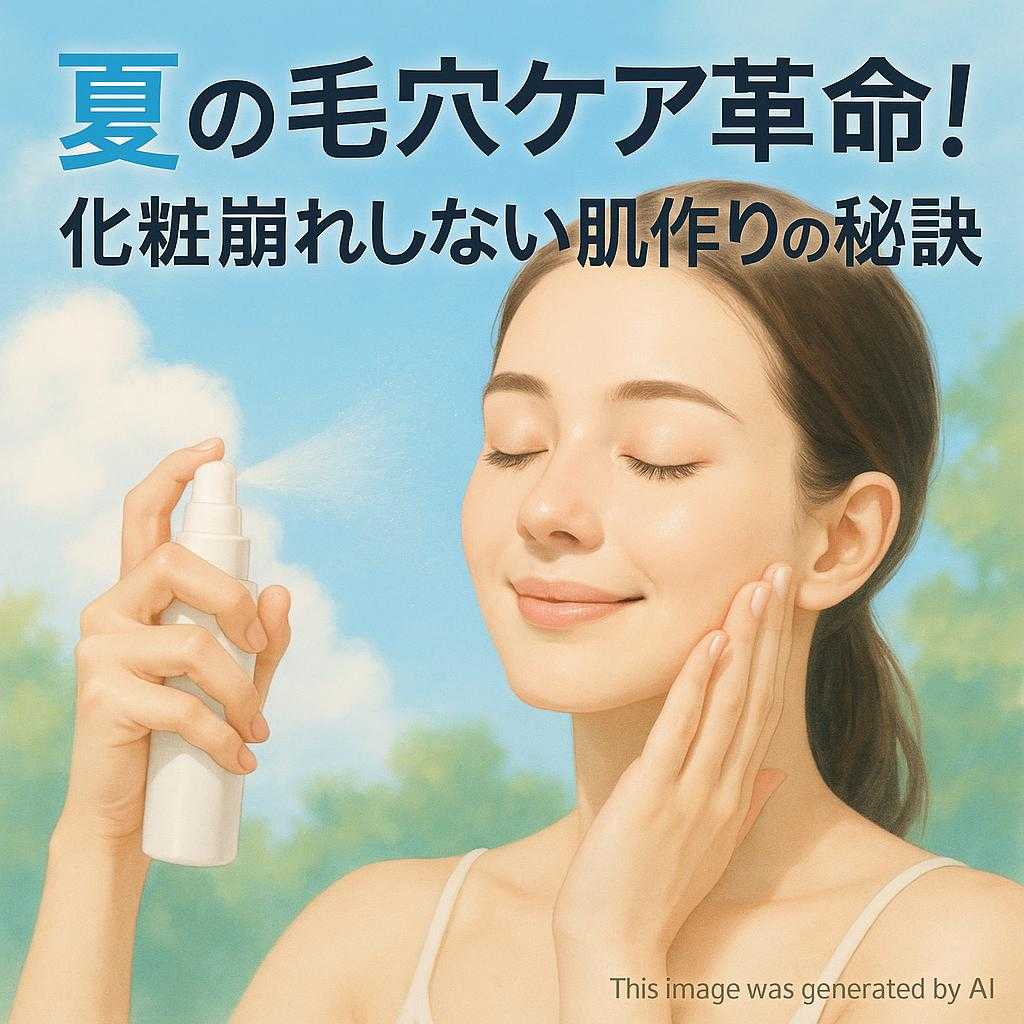 夏の毛穴ケア革命!化粧崩れしない肌作りの秘訣