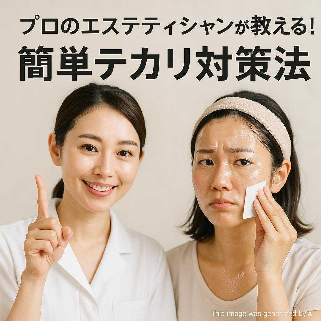 プロのエステティシャンが教える！簡単テカリ対策法
