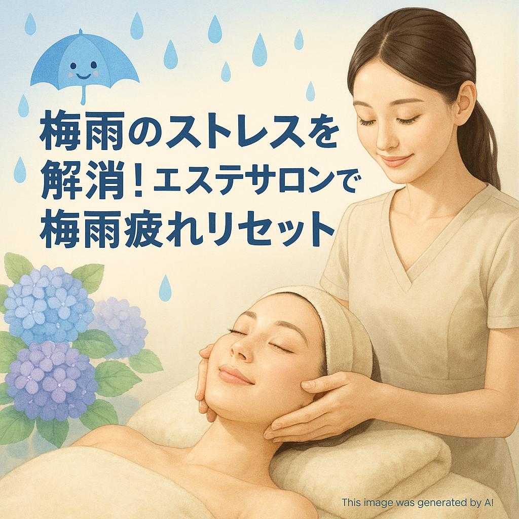 梅雨のストレスを解消！エステサロンで梅雨疲れリセット