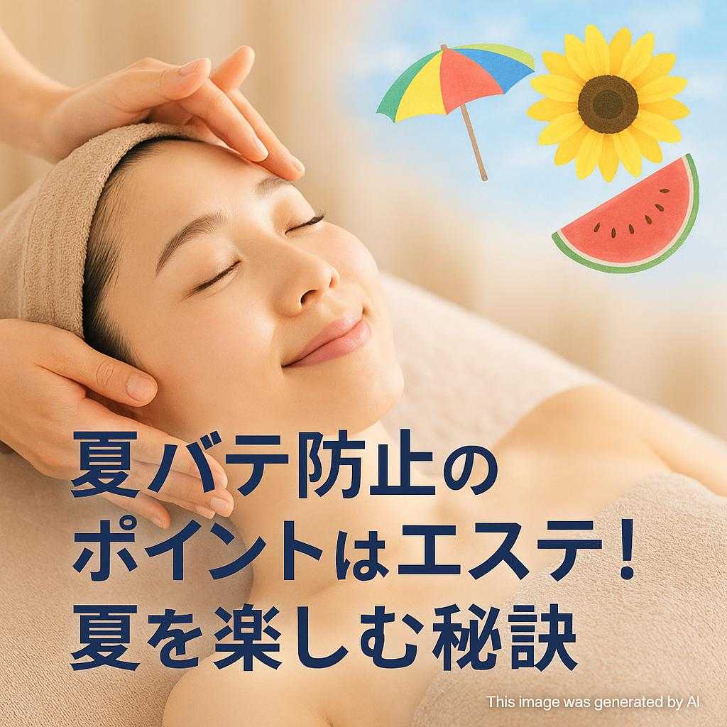 夏バテ防止のポイントはエステ!夏を楽しむ秘訣