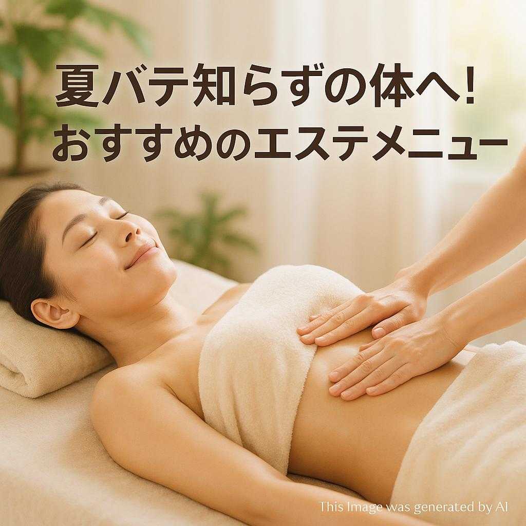 夏バテ知らずの体へ！おすすめのエステメニュー