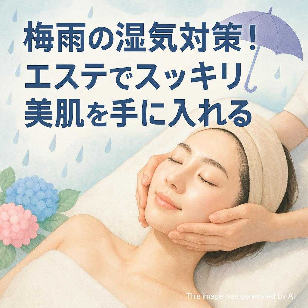 梅雨の湿気対策！エステでスッキリ美肌を手に入れる