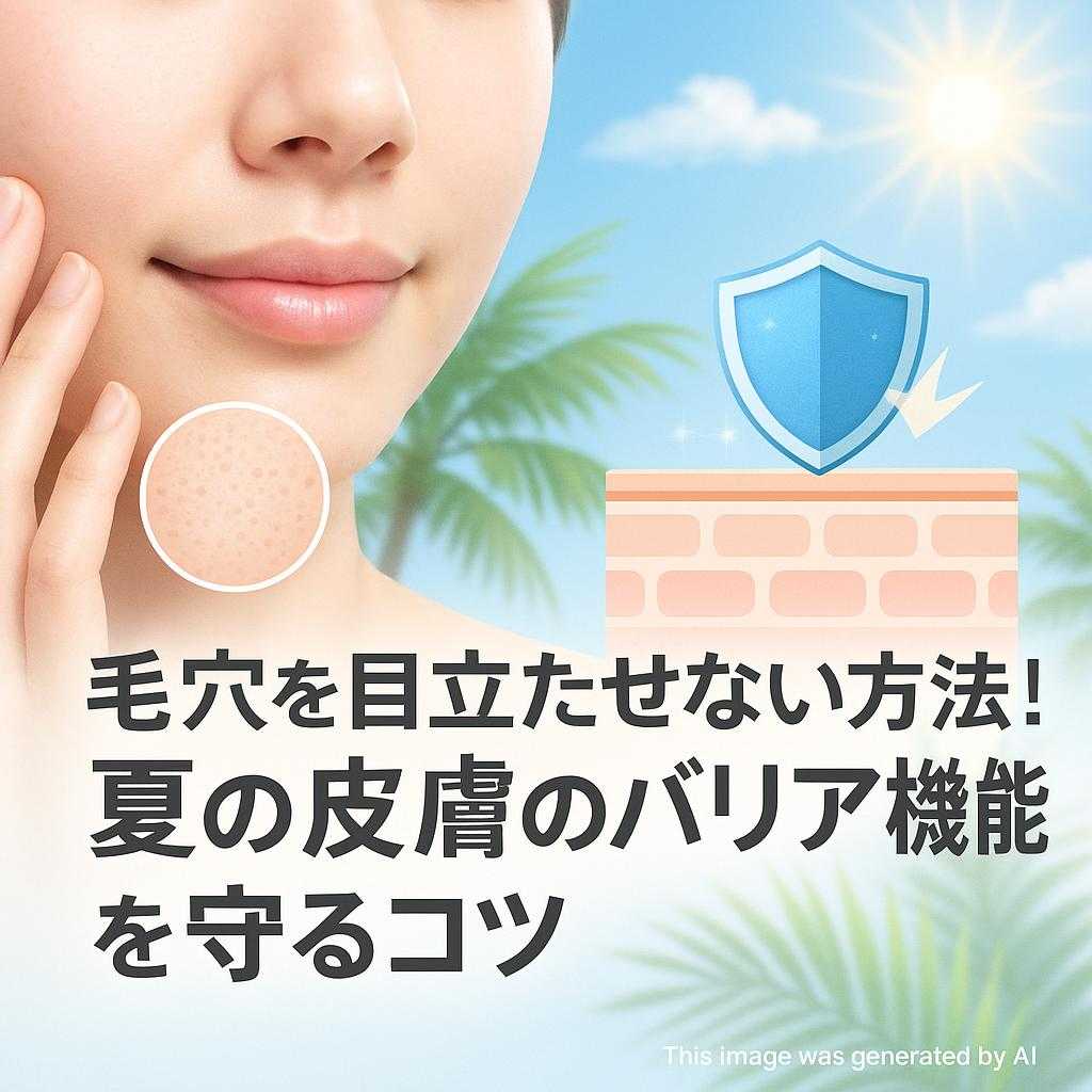 毛穴を目立たせない方法!夏の皮膚のバリア機能を守るコツ