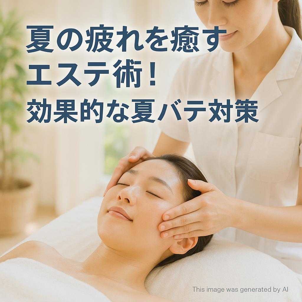 夏の疲れを癒すエステ術!効果的な夏バテ対策