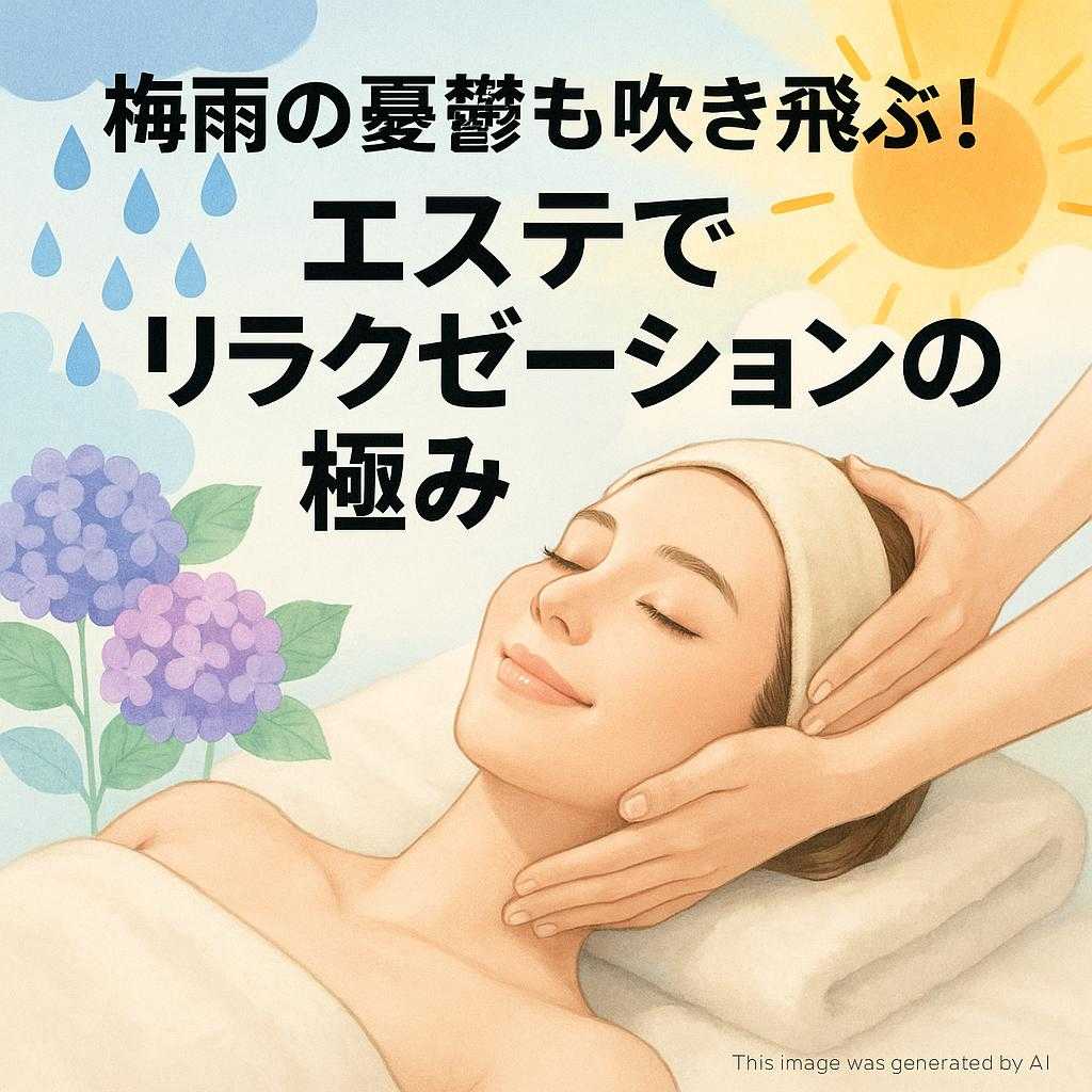 梅雨の憂鬱も吹き飛ぶ！エステでリラクゼーションの極み