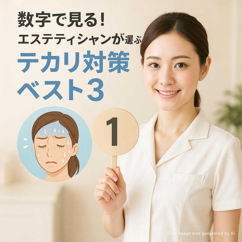 数字で見る！エステティシャンが選ぶテカリ対策ベスト3