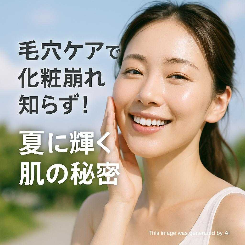 毛穴ケアで化粧崩れ知らず!夏に輝く肌の秘密