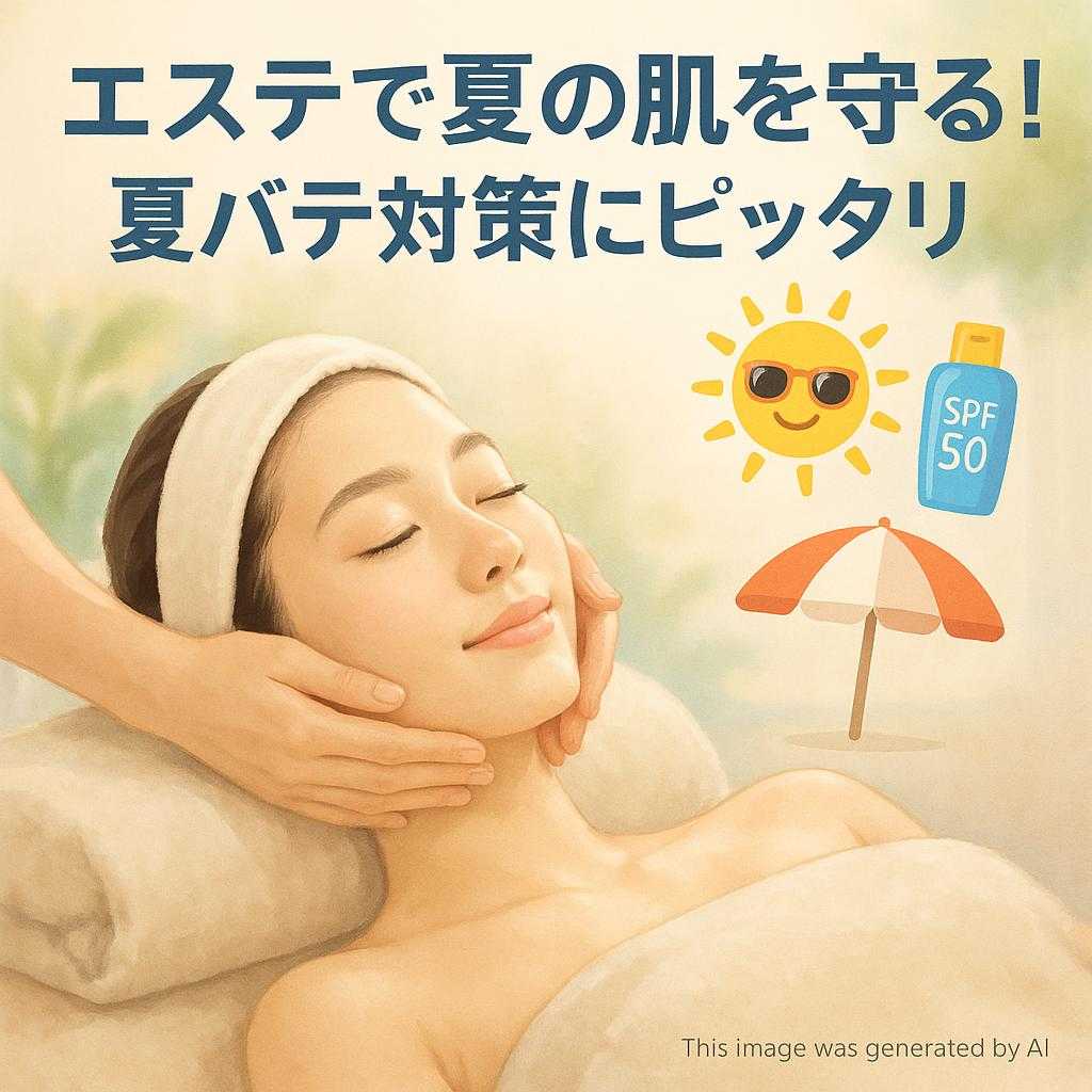 エステで夏の肌を守る！夏バテ対策にピッタリ