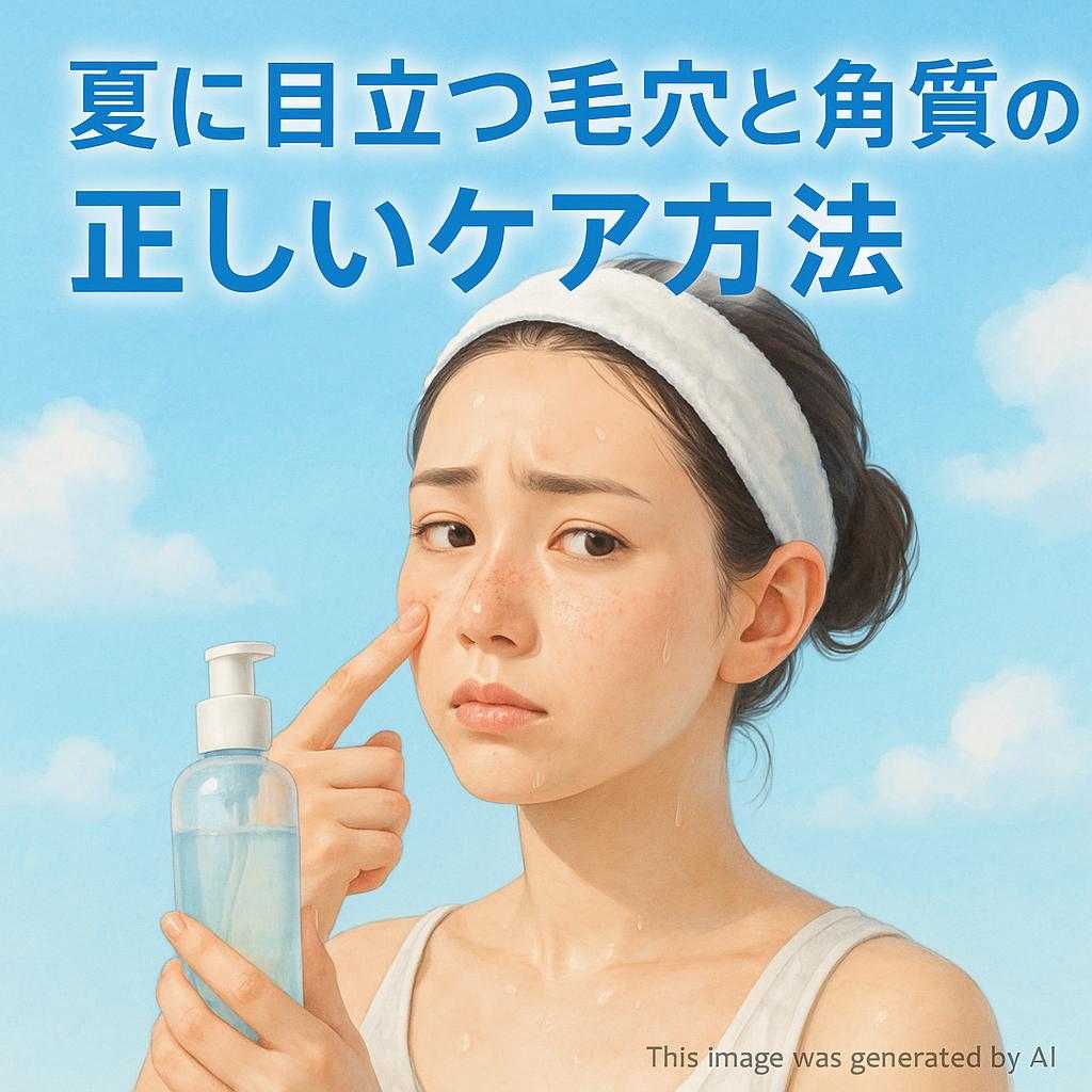 夏に目立つ毛穴と角質の正しいケア方法