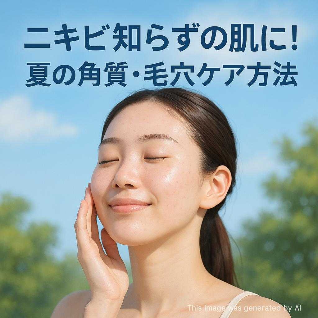 ニキビ知らずの肌に！夏の角質・毛穴ケア方法
