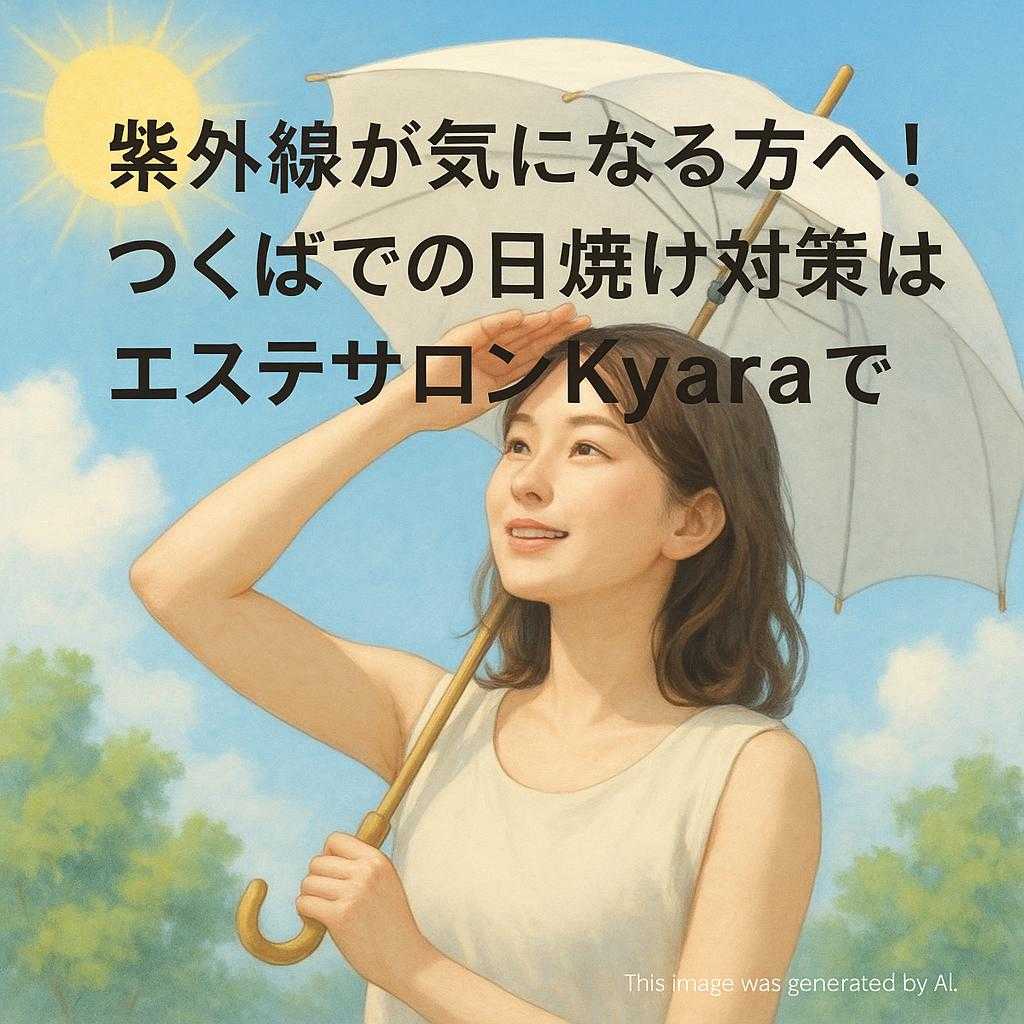 紫外線が気になる方へ!つくばでの日焼け対策はエステサロンKyaraで