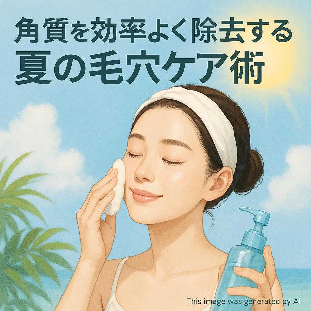 角質を効率よく除去する夏の毛穴ケア術