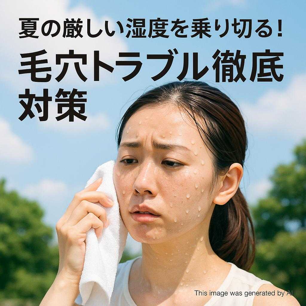 夏の厳しい湿度を乗り切る！毛穴トラブル徹底対策