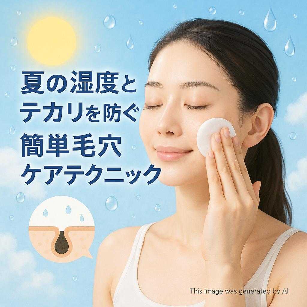 夏の湿度とテカリを防ぐ！簡単毛穴ケアテクニック