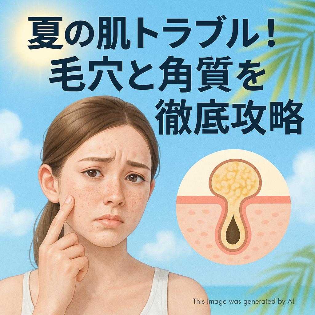 夏の肌トラブル！毛穴と角質を徹底攻略