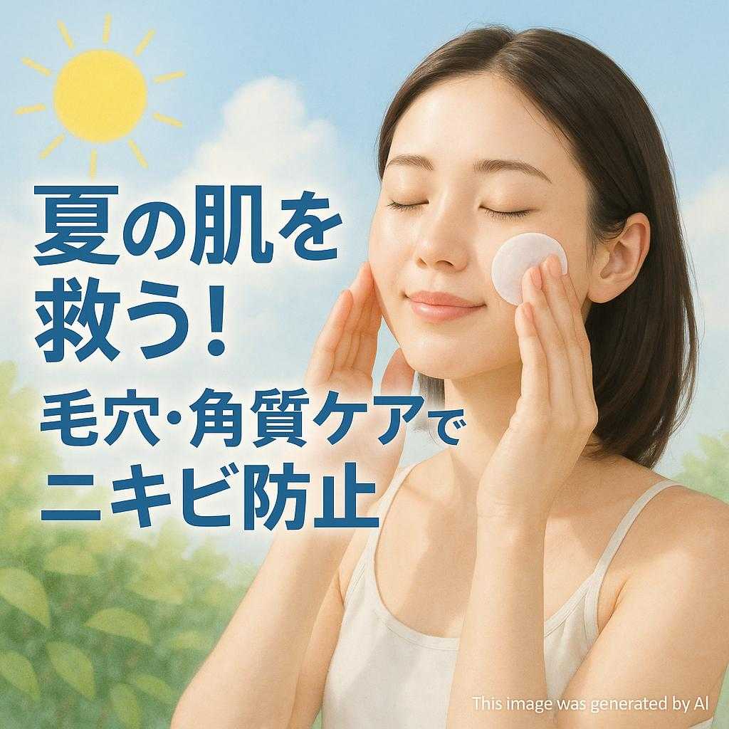 夏の肌を救う!毛穴・角質ケアでニキビ防止