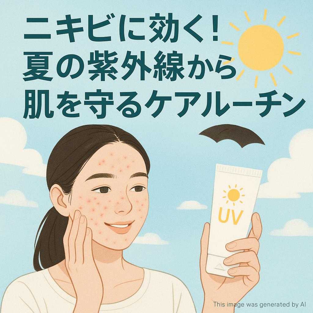 ニキビに効く！夏の紫外線から肌を守るケアルーチン