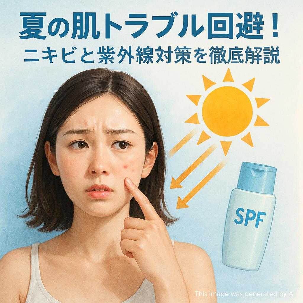 夏の肌トラブル回避! ニキビと紫外線対策を徹底解説