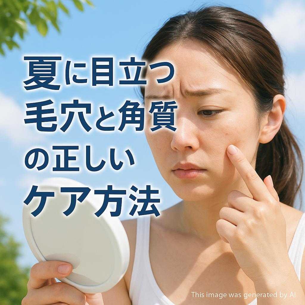 夏に目立つ毛穴と角質の正しいケア方法