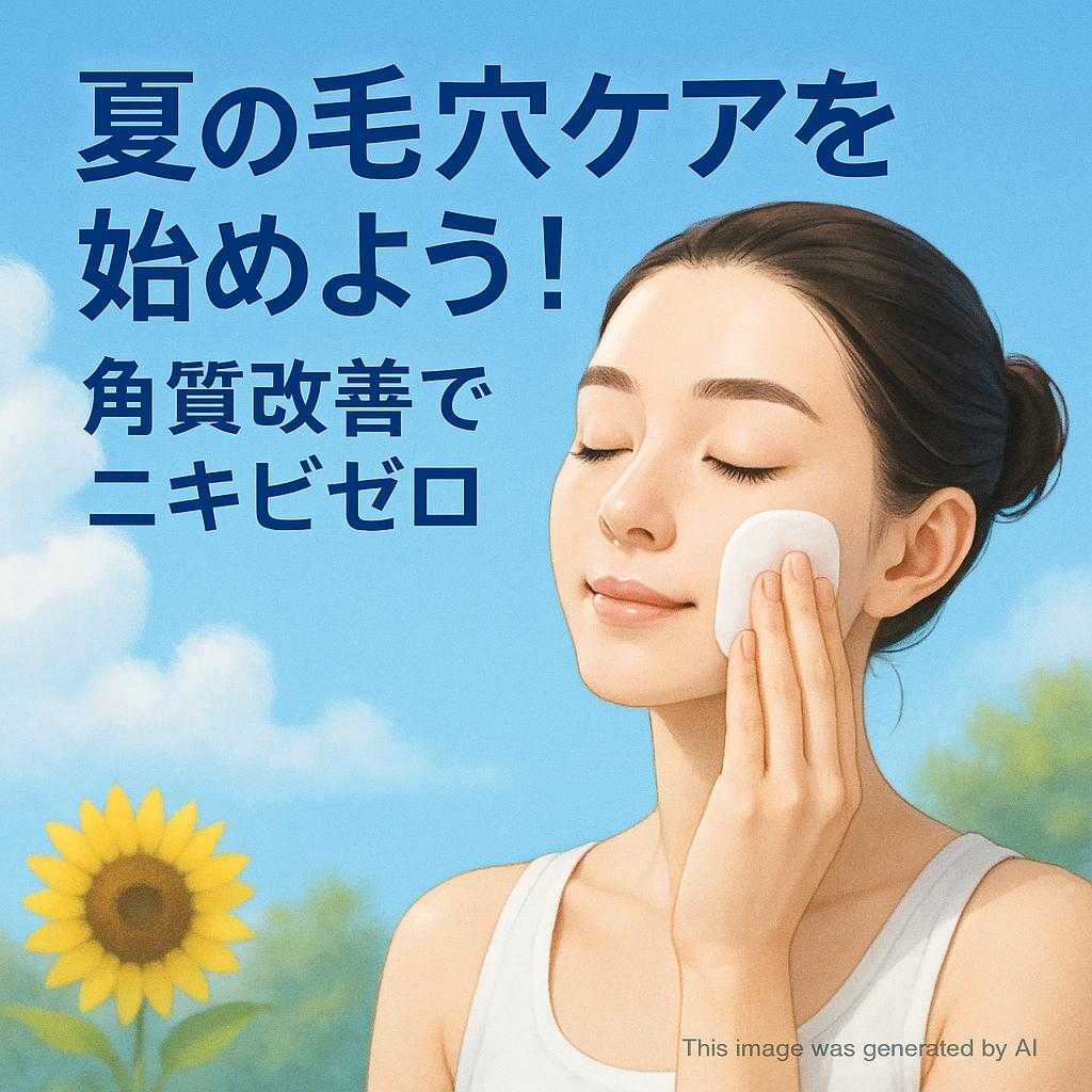 夏の毛穴ケアを始めよう！角質改善でニキビゼロ
