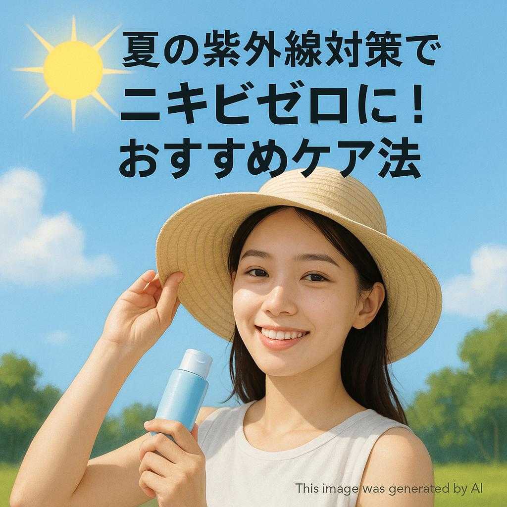 夏の紫外線対策でニキビゼロに!おすすめケア法