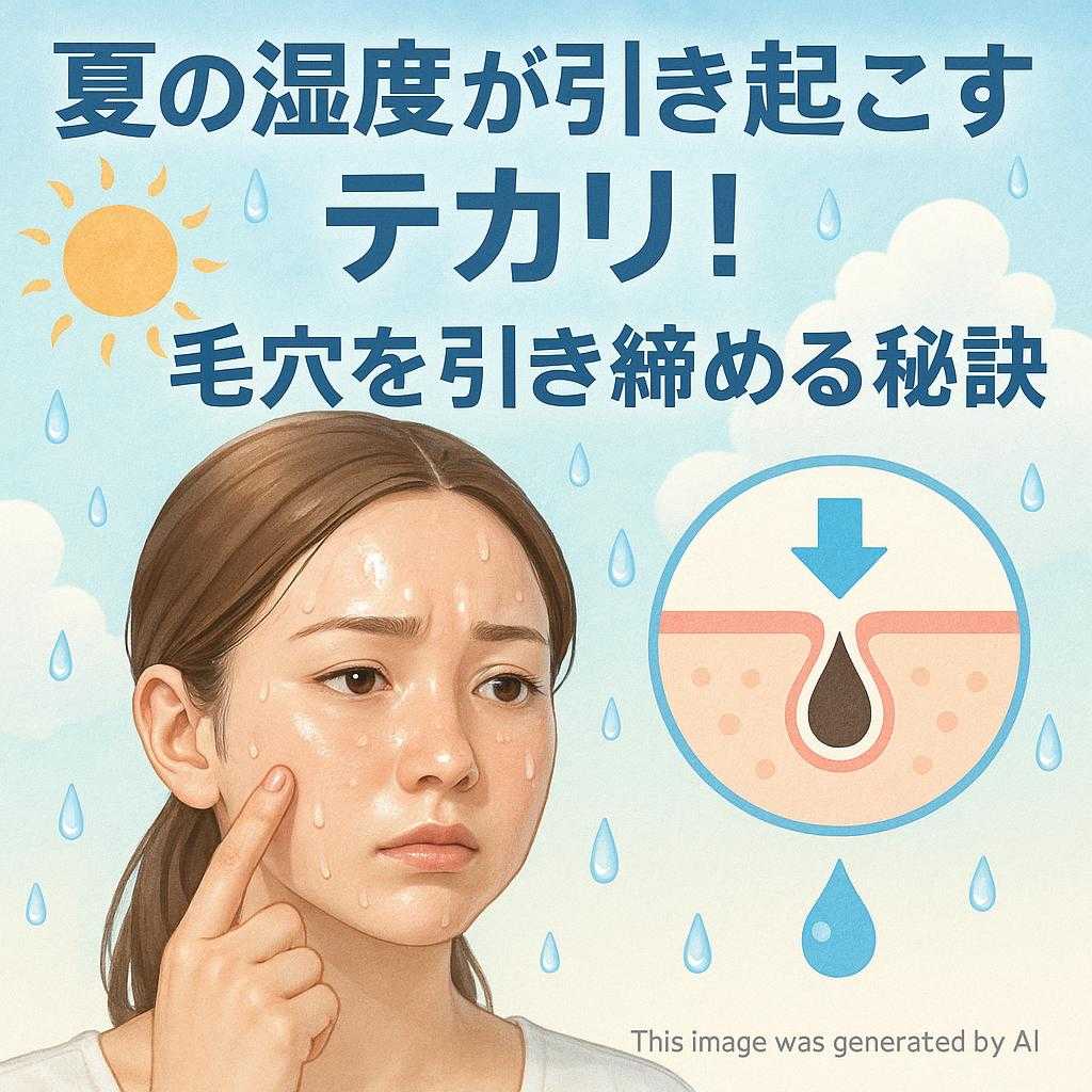 夏の湿度が引き起こすテカリ！毛穴を引き締める秘訣