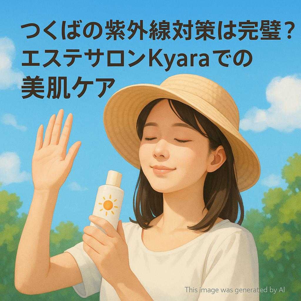 つくばの紫外線対策は完璧？エステサロンKyaraでの美肌ケア