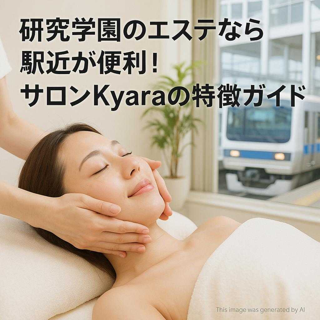 研究学園のエステなら駅近が便利!サロンKyaraの特徴ガイド