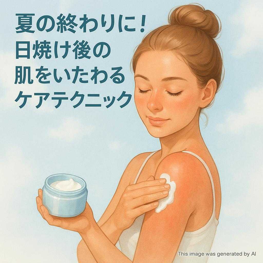 夏の終わりに！日焼け後の肌をいたわるケアテクニック