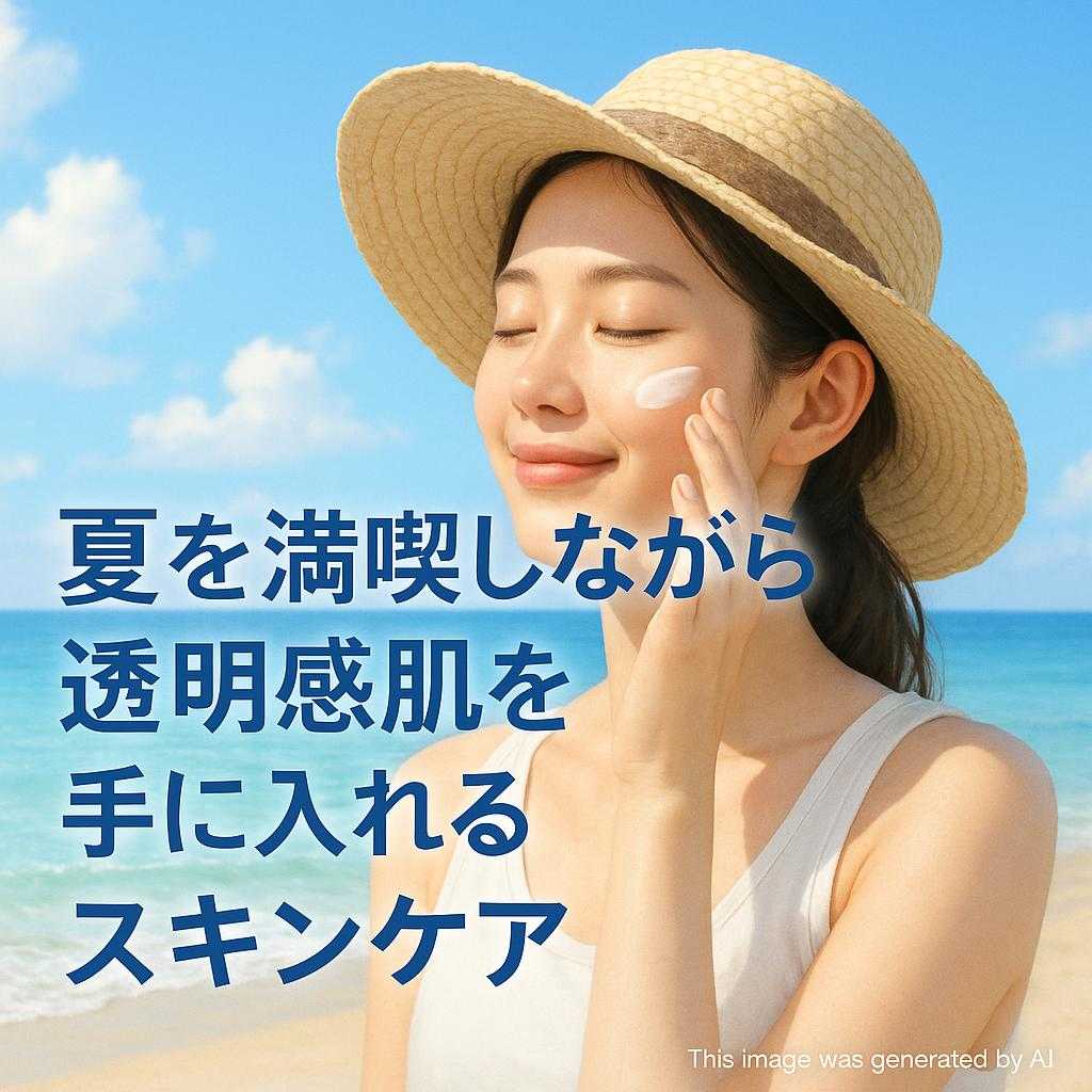 夏を満喫しながら透明感肌を手に入れるスキンケア