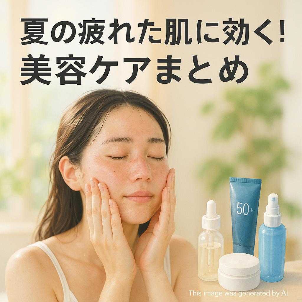 夏の疲れた肌に効く！美容ケアまとめ
