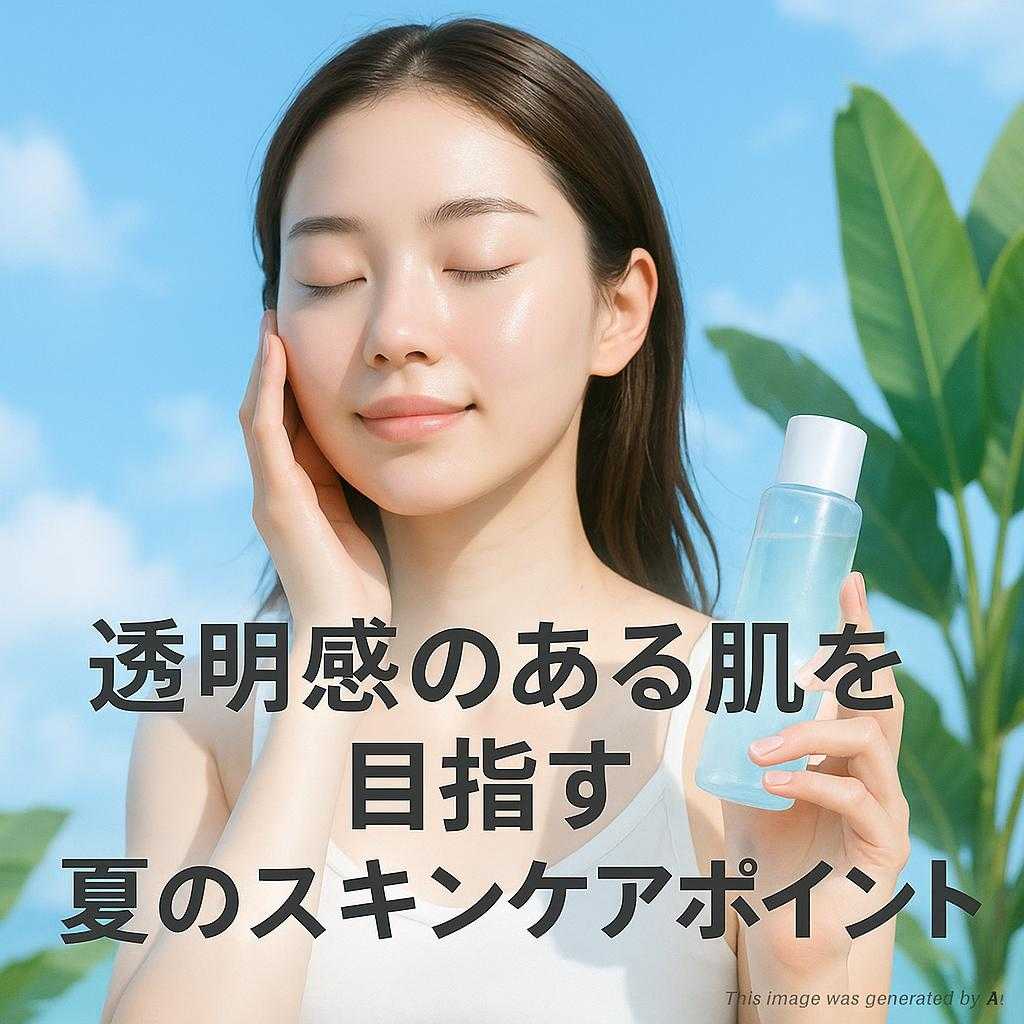 透明感のある肌を目指す夏のスキンケアポイント